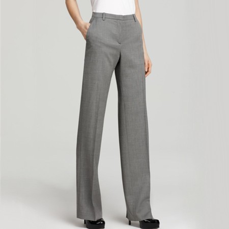 grey tailored trousers women's